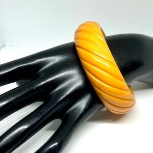 Vintage Butterscotch Bakelite Bracelet